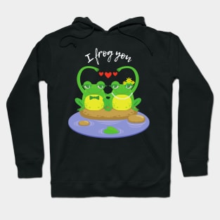 Frog couple dark Hoodie